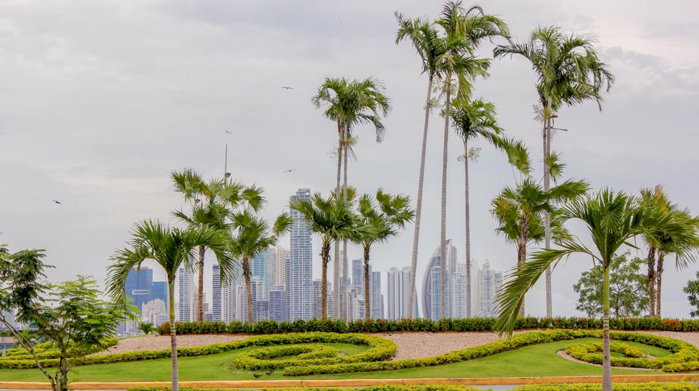 panama skyscrapers view