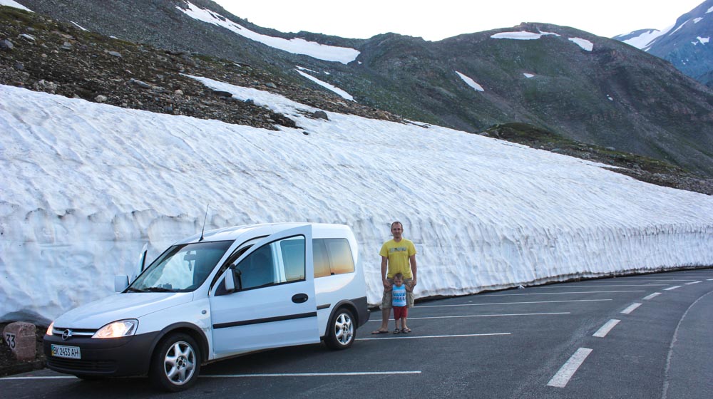 Austrian Alps snow