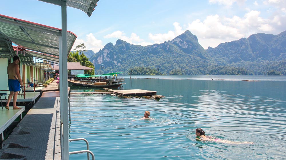 khao sok lake swim