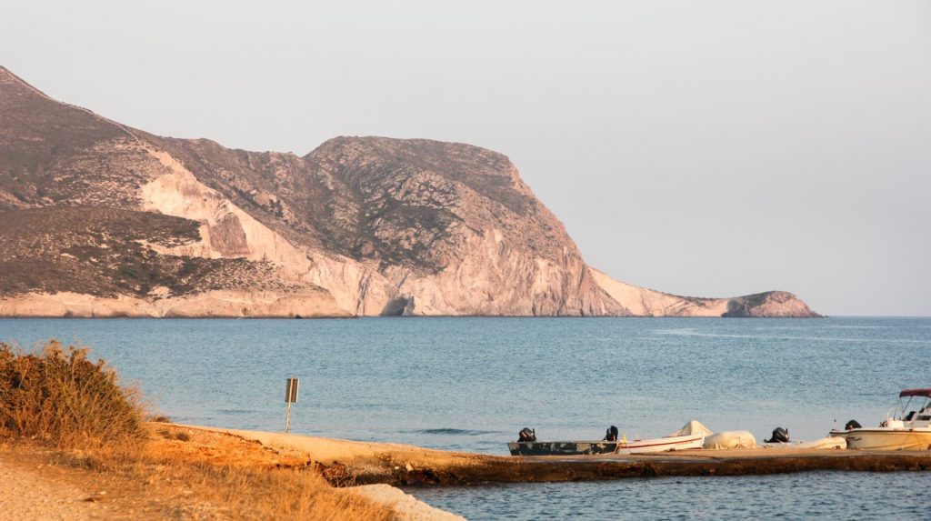 greek island holiday - antiparos mountains view