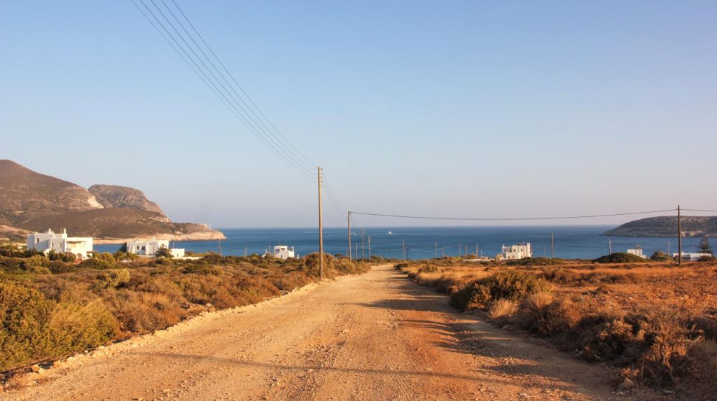 greek island holiday- antiparos roads