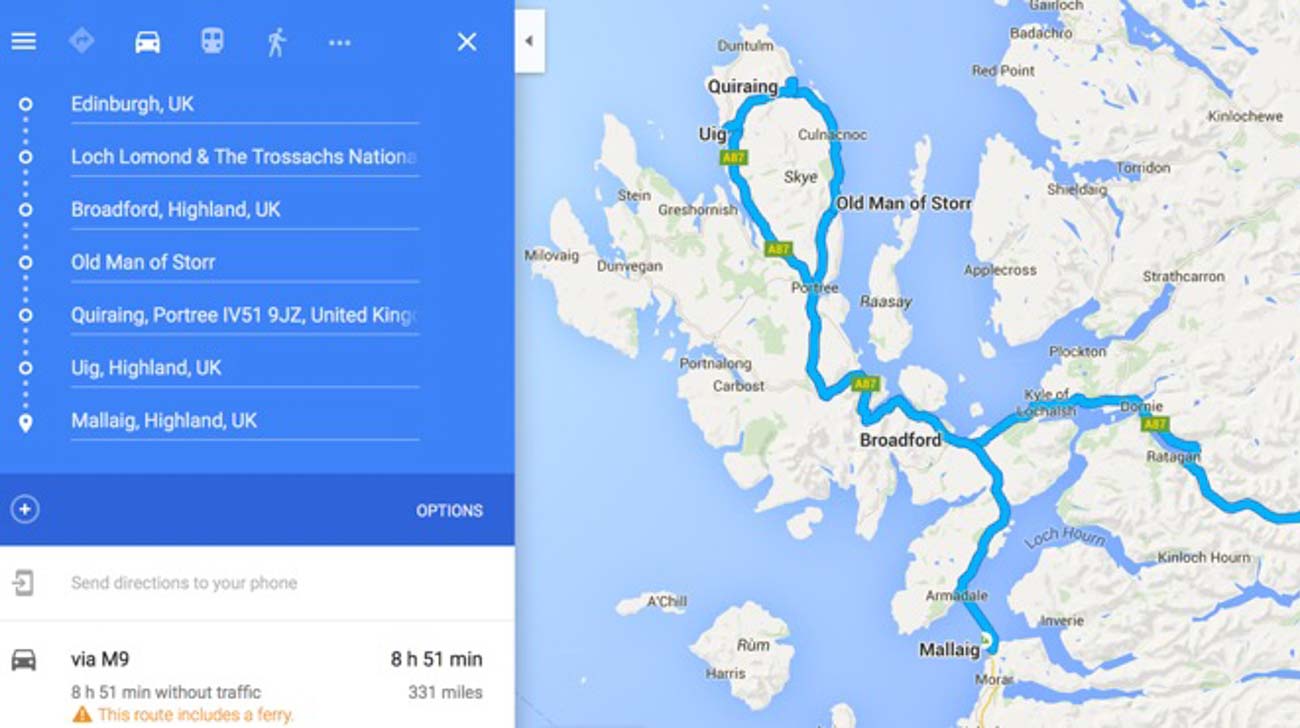 Plan My Trips -google-maps
