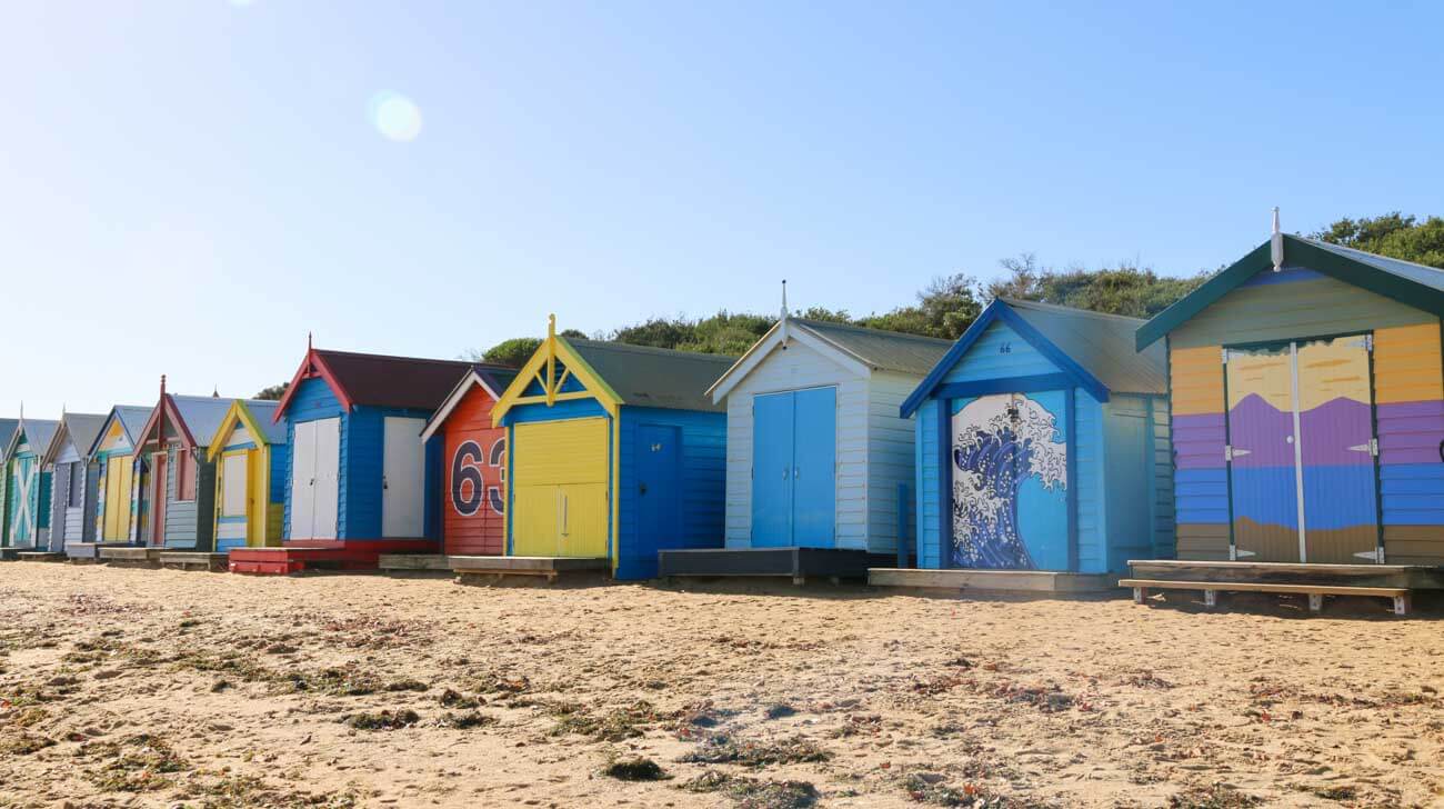 Brighton beach houses in Melbourne