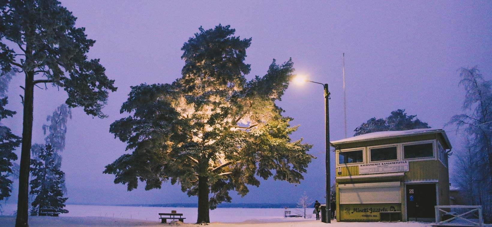 Rauhaniemi sauna Tampere. Things to do in Tampere on a winter holiday in Finland