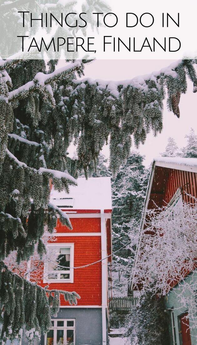 Top things to do in Tampere on a winter break in Finland. Tampere is one of the best places to visit in Finland, See the colorful Pispala, Pyynikki observation tower, try local donuts, and sauna like a true Finn! Also, read on for tips on where to eat in Tampere and where to stay in Tampere. #Finland #Tampere