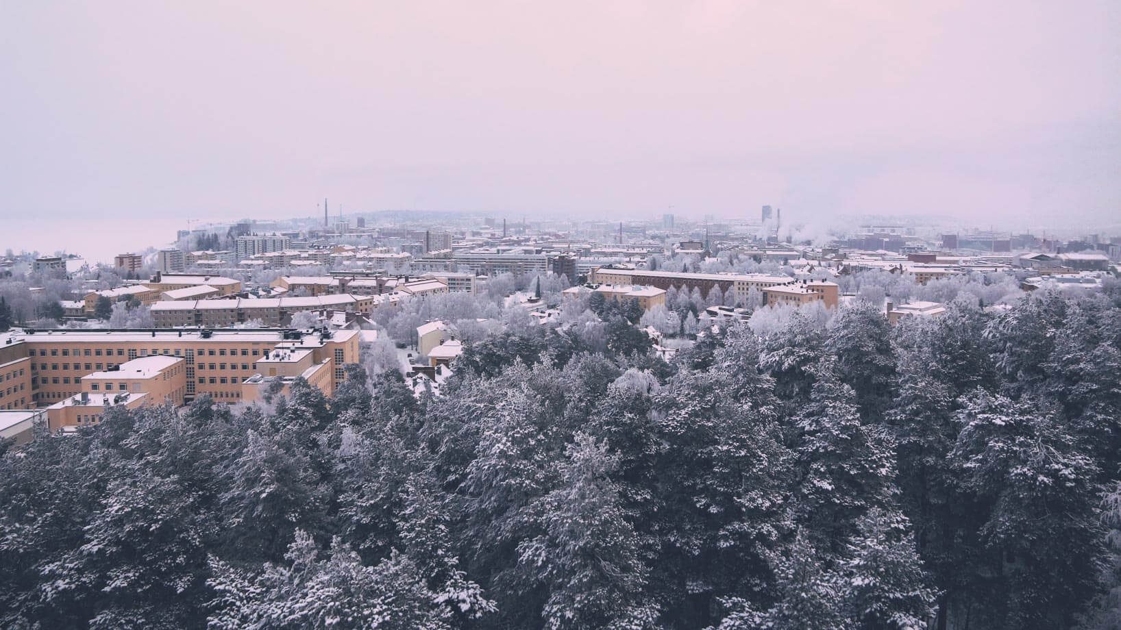 Pyynikki Observation Tower view .Things to Do in Tampere on a Winter Holiday in Finland