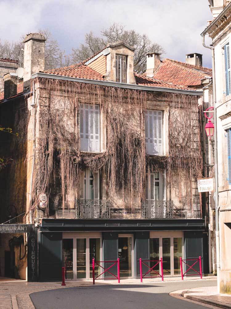 Brantome buildings Dordogne Villages in Southwest France,_