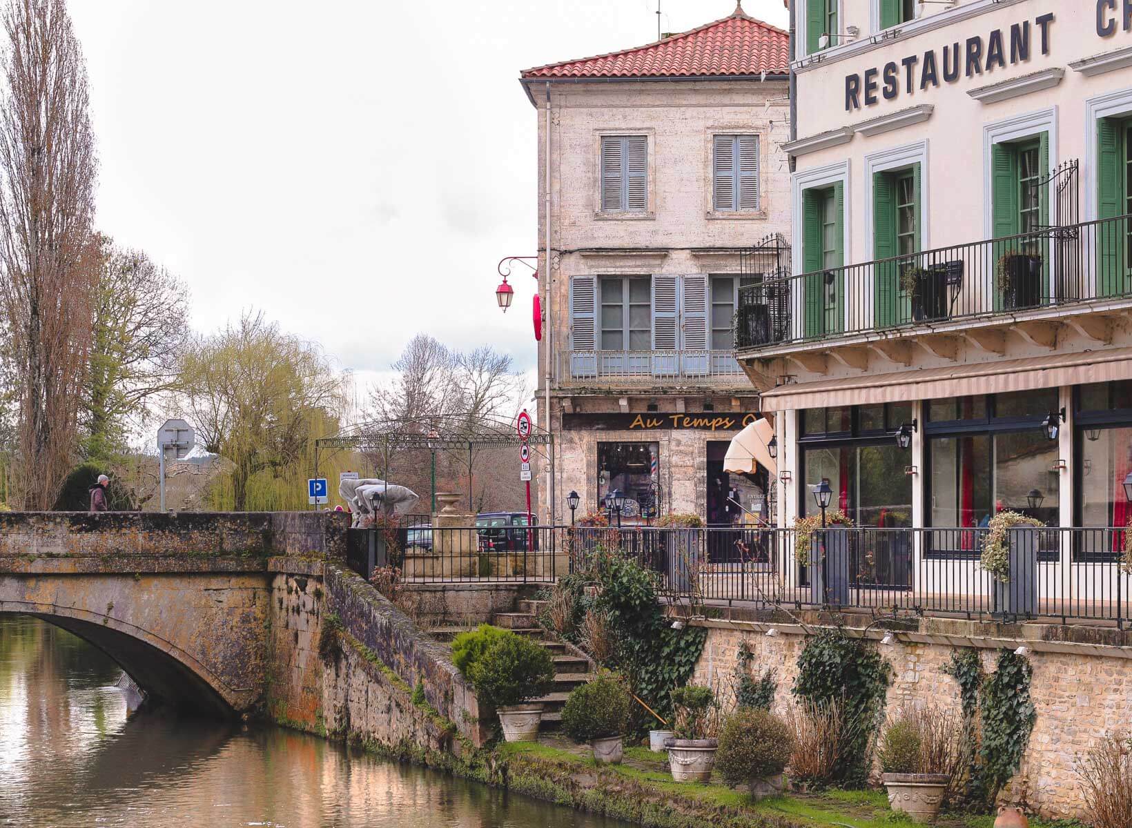 Brantome corner Dordogne Villages in Southwest France,_