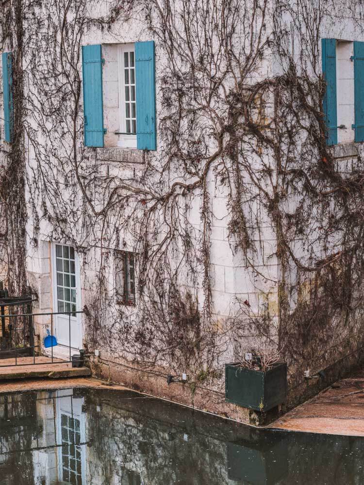 Brantome reflection Dordogne Villages in Southwest France,_