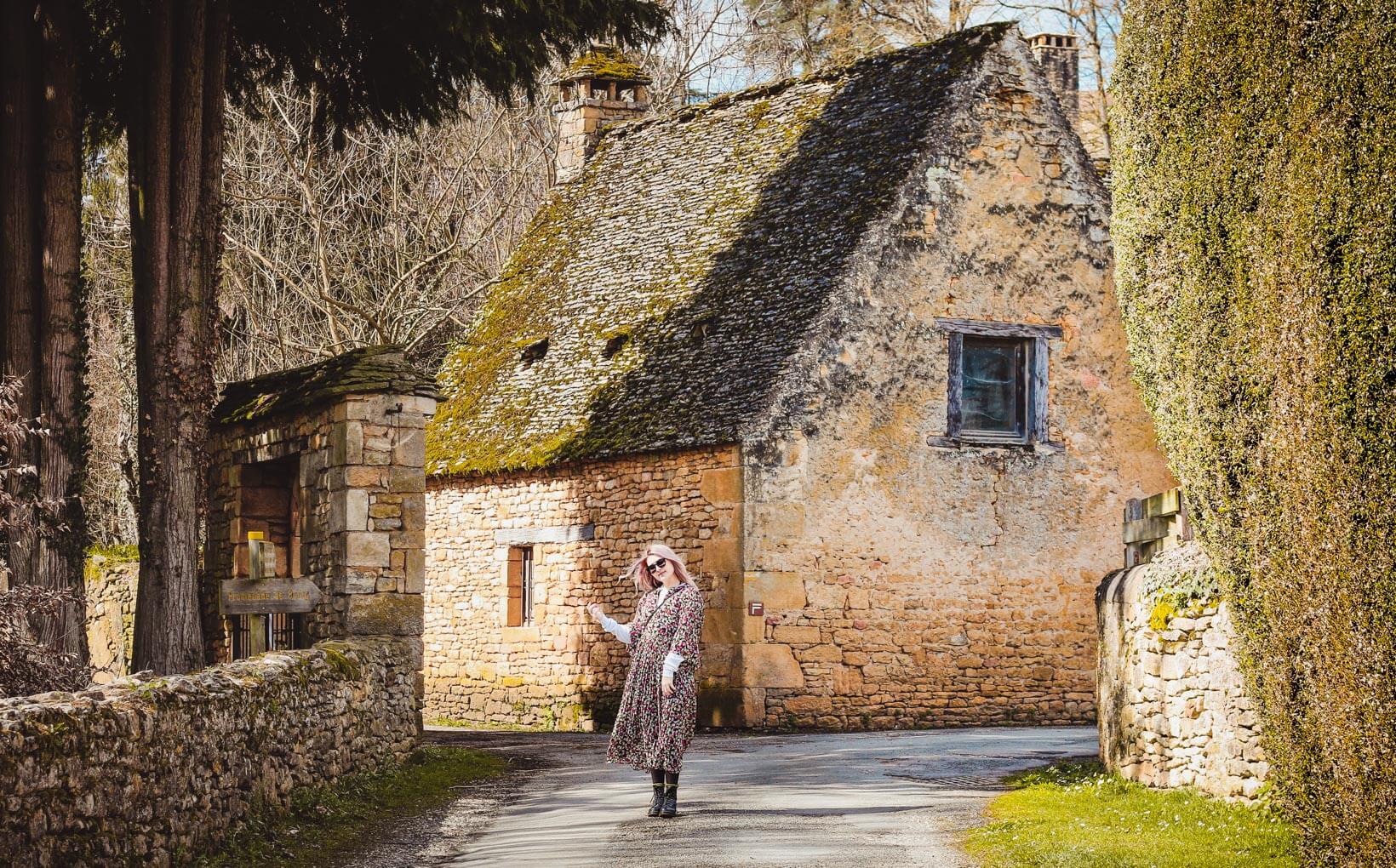 Dordogne Villages in Southwest France, Saint Genies Girl on a street