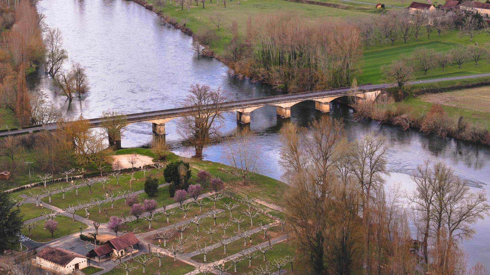 View over Dordogne river from Domme village path Dordogne Villages in Southwest France,_