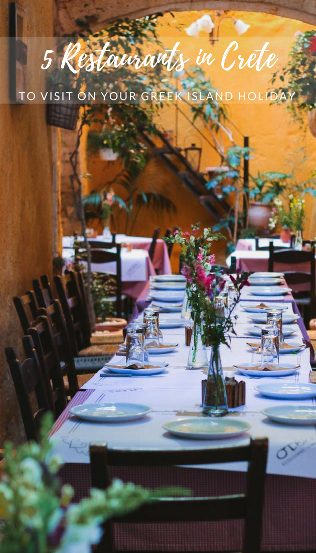 Here are my suggested 5 Crete Restaurants to visit on your Greek island vacation. This includes 3 of my favorite Chania restaurants, taverna in Elafonisi beach and at Agia Marina beach. Also, a short suggestion for a place to stay in Crete. #Greece #Crete #Islands