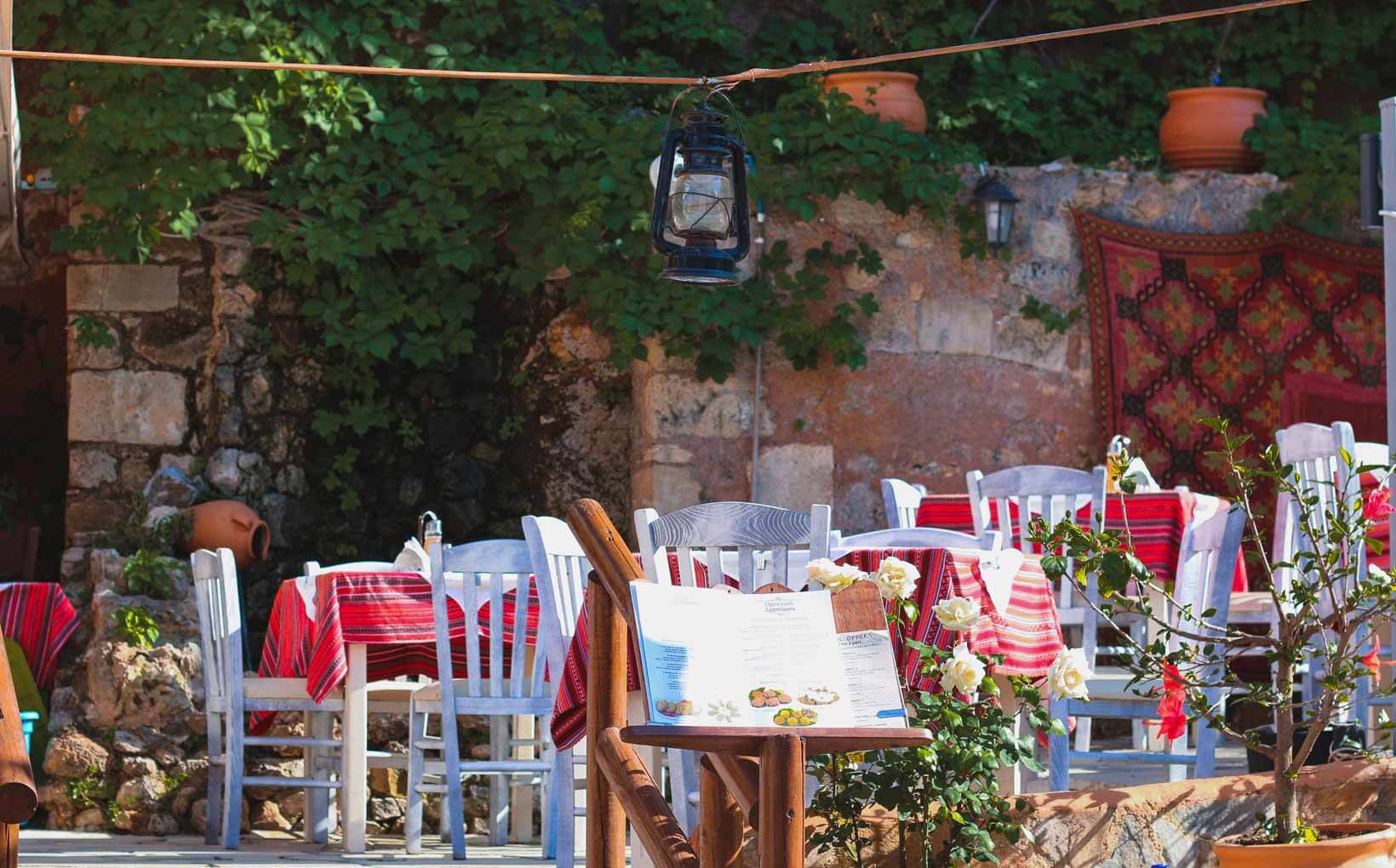 Krio Vrisali Restaurant in Chania view.5 Restaurants in Crete to visit on your Greek island vacation