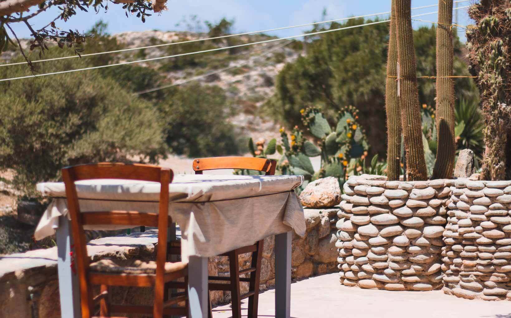 Panorama Restaurant in Elafonisi. 5 Restaurants in Crete to visit on your Greek island vacation