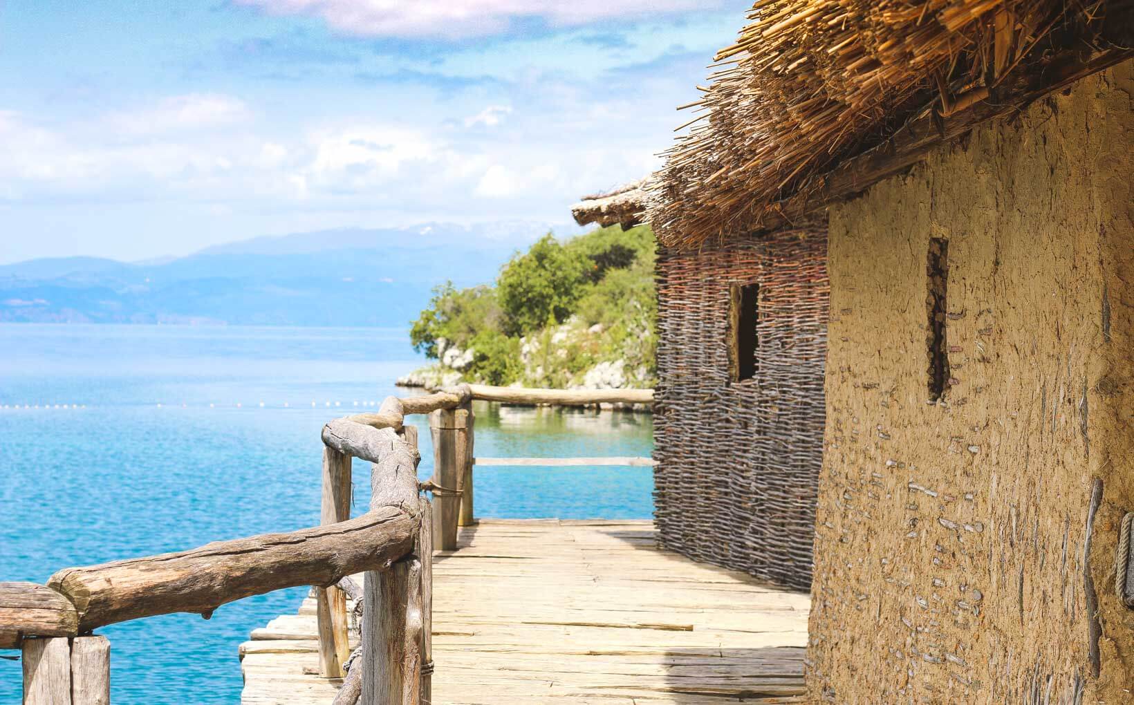 Bay of Bones Huts view, Things to Do in Ohrid Lake, Macedonia-2