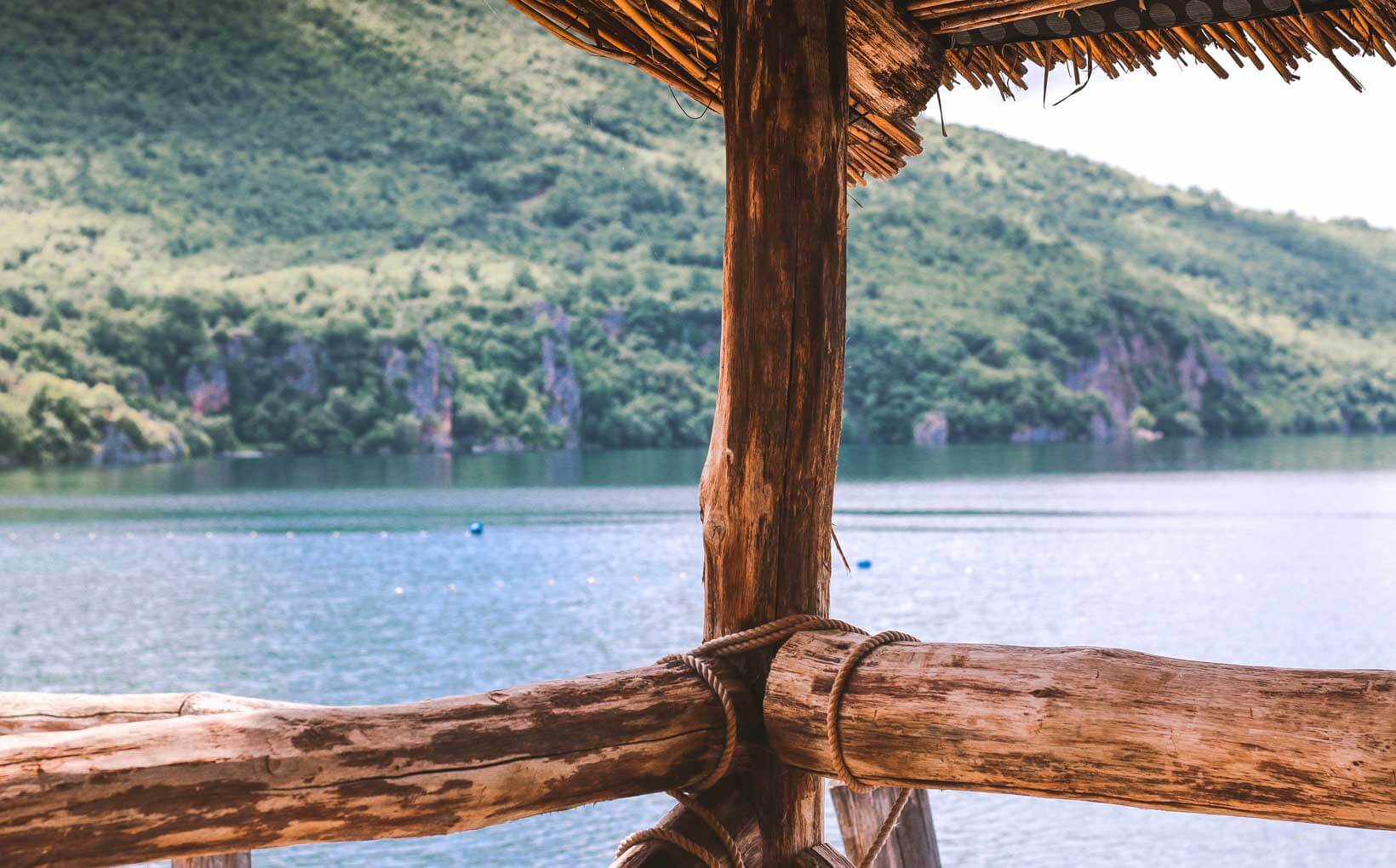 Bay of Bones Huts view, Things to Do in Ohrid Lake, Macedonia