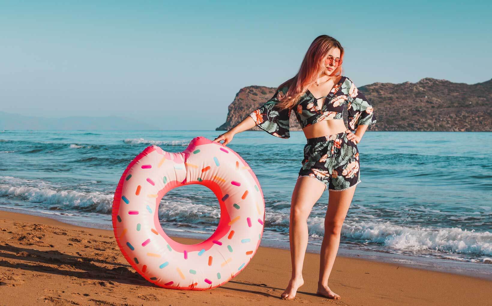 Crete Insta Floatie. Why Crete is Perfect for Girlfriend Weekend Getaway-