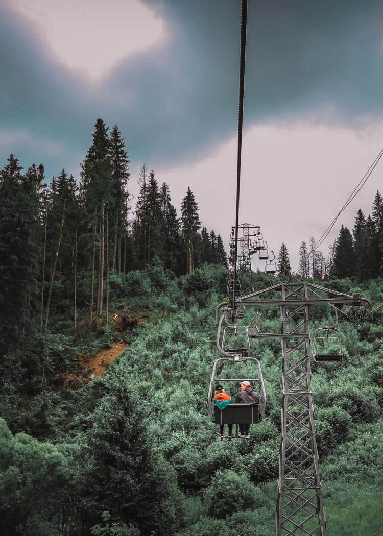 Skilift in Slavske. Kids' summer camp in Ukraine_