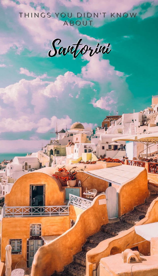 Find out interesting things you didn't know about Santorini, Greece, before you book your holidays in Santorini. This island is perfect for a great holiday in Greece. #Greece #Santorini #islandholiday #honeymoon 