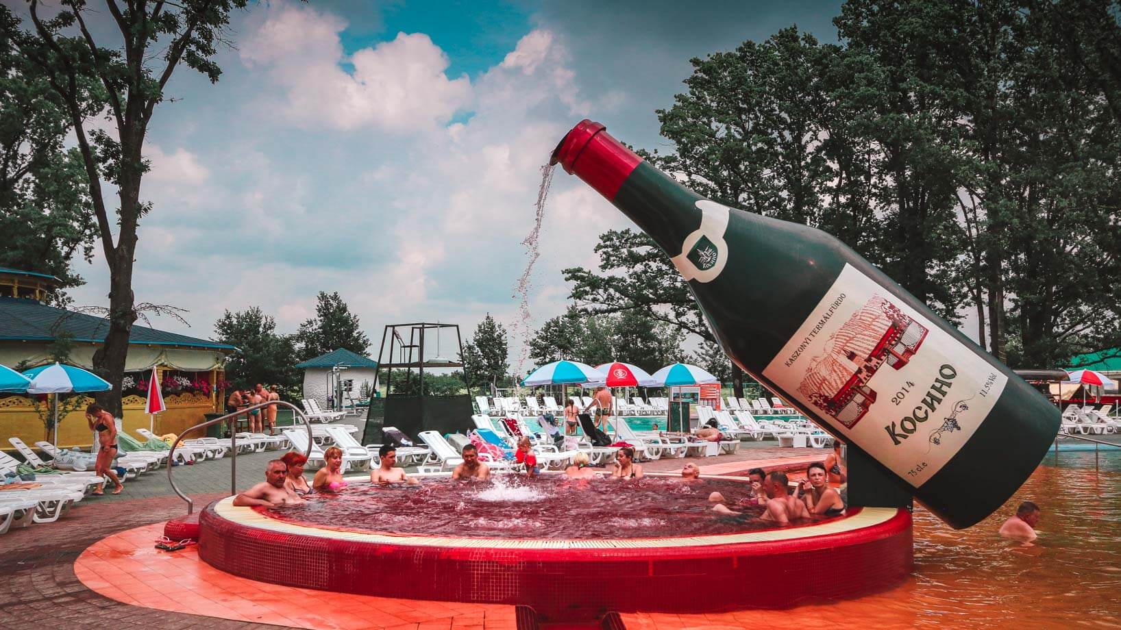 Wine jacuzzi, Thermal Waters Kosino in Carpathians might be the Best Ukraine Spa