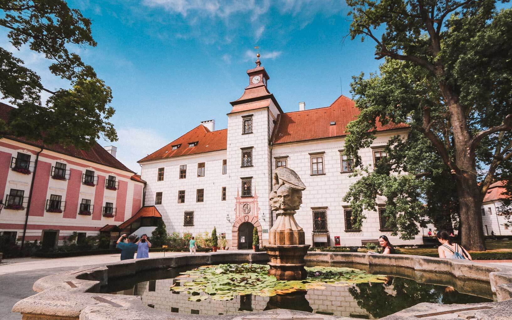 Trebon Castle Fountain Fairy-Tale Castles in Czech Republic That You Didn't Know About