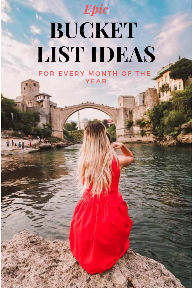 Bosnia and Herzegovina is one of the underrated places to visit. Old Mostar bridge is actually what brings people to this country. Come here with your loved one and do that magical kiss under the Mostar bridge. Epic Adventure Bucket List Ideas For Every Month of The Year