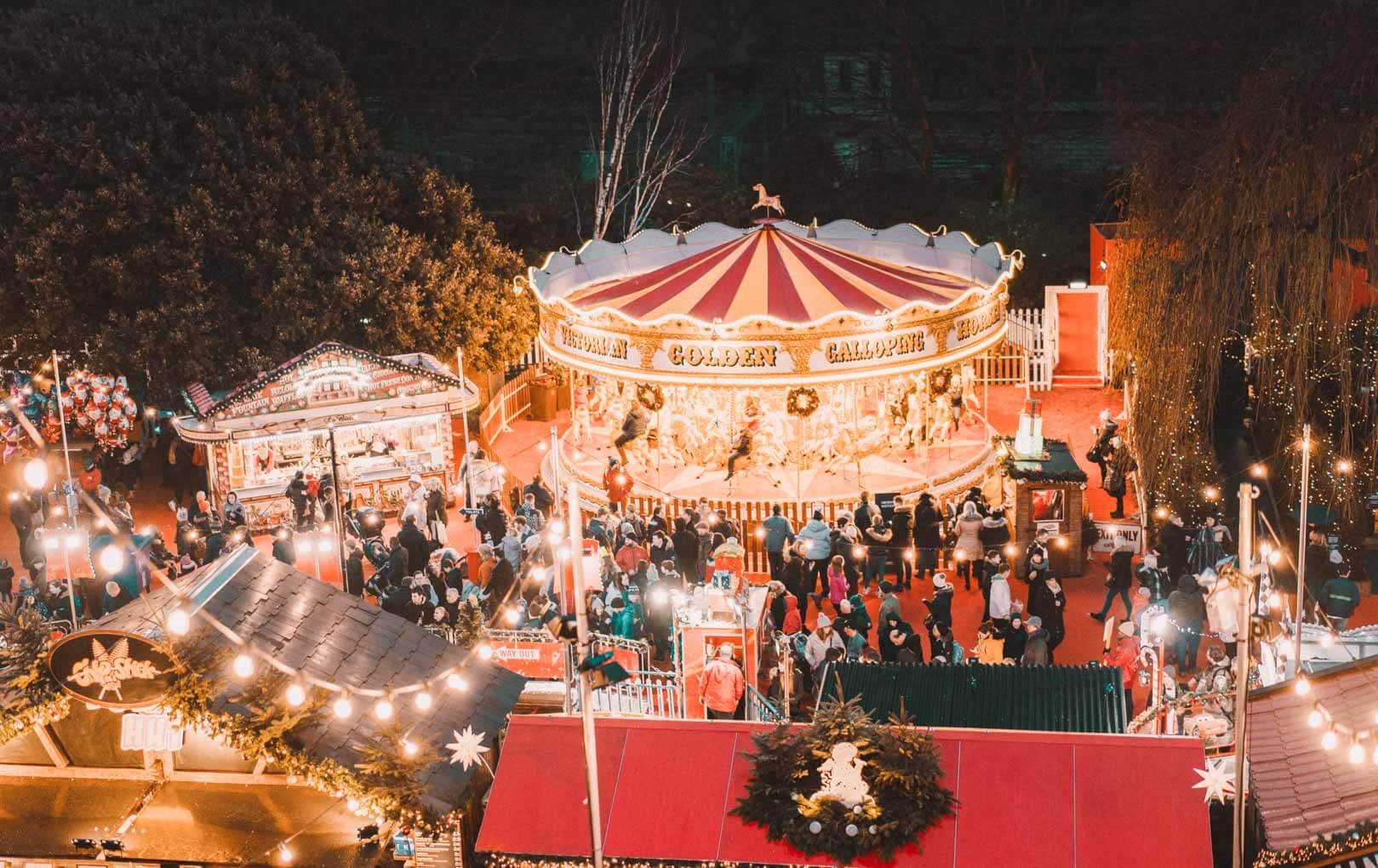 Christmas market in Frankfurt. Epic Adventure Bucket List Ideas For Every Month of The Year
