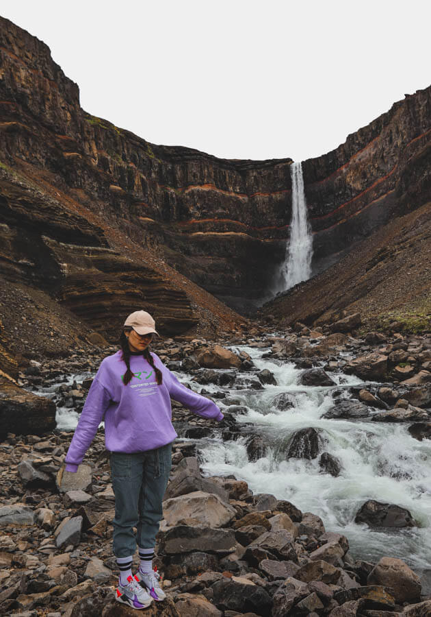 Hengifoss-waterfall-Iceland-road-trip-2