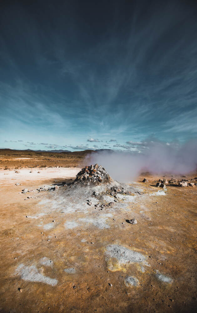 Sulfuric-smoker-in-Hverir-geothermal-area-Iceland