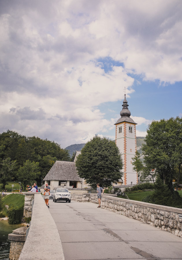 Slovenia-Itinerary-lake-Bohinj-church